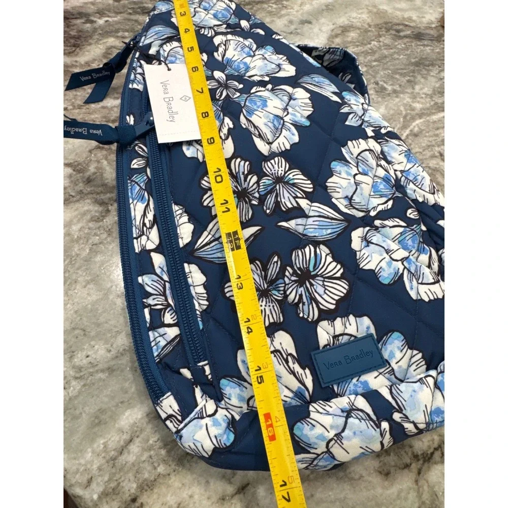 Vera Bradley Ultralight Essential Sling Backpack Dive Floral Medallion print NWT